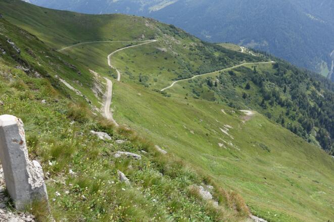 Blick zurück zur Auffahrt