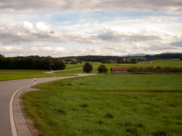 Die Alpen bieten die Kulisse für diese Tour