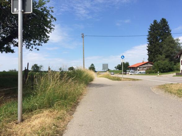 Radweg von Lindenberg nach Oberhäusern