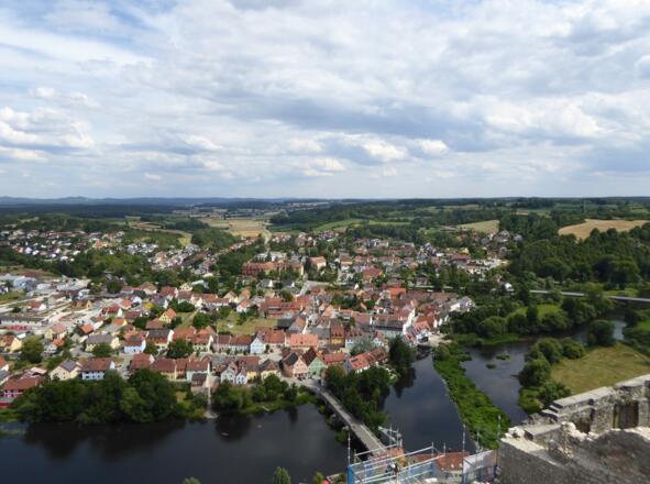 Blick von der Burgruine Kallmünz