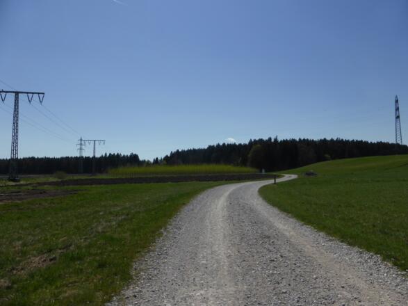 Radweg nach Oberwarngau