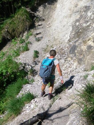 erodierter Graben