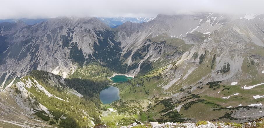 Soiernseen - Rückblick von der Schöttelkarspitze