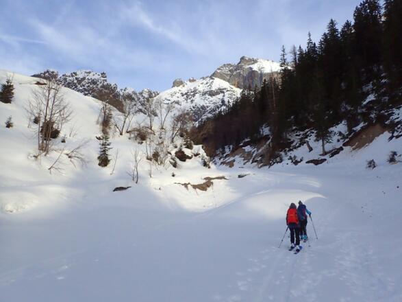 Aufstieg Trockenbachbett