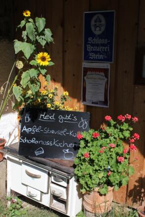 Kuchenangebot der Rachelalm