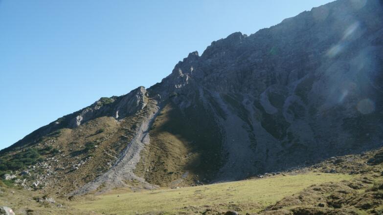 Abstieg im Bereich Ochsengarten
