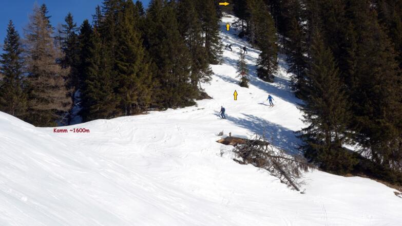 Abfahrer am Schlussanstieg