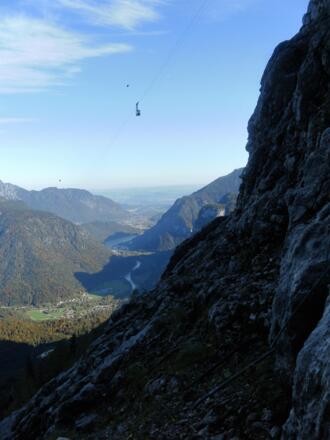 Militärseilbahn über dem Saalachtal