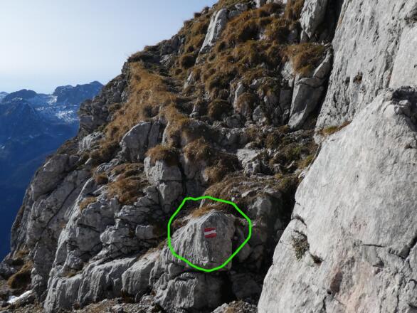 Der Einstieg zum Laafeld