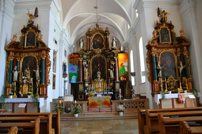 Der Hochaltar der Pfarrkirche Windhaag
