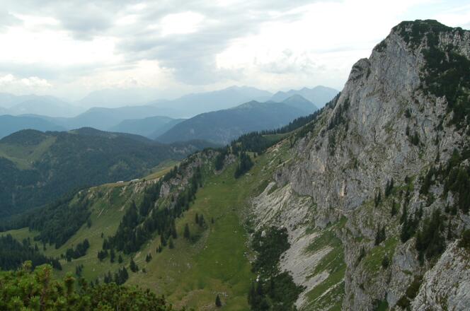 Achselköpfe und Alpenpanorama.