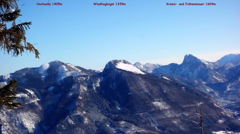 ~1225m, Blick nach Osten beim Abstieg