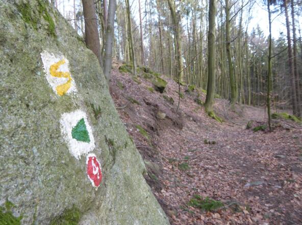 Goldsteig + Markierung Rot 4