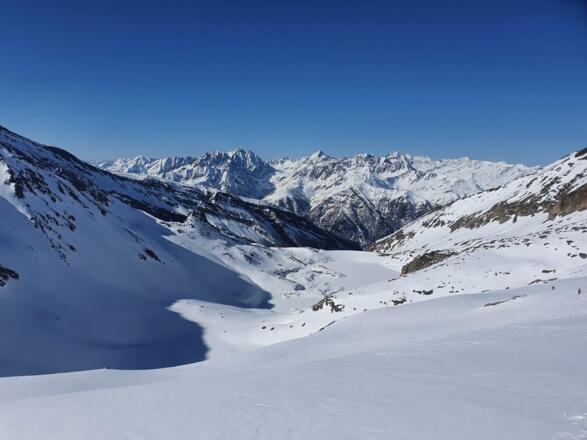 Blick von der N. Goldzechscharte zum Zirmsee
