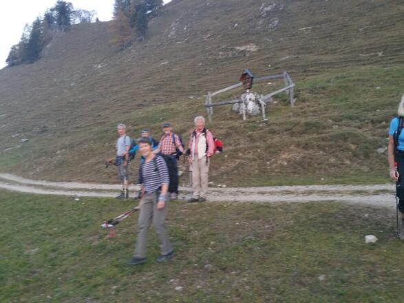 Abzweig Richtung Grattenbach bei der Schachenalm