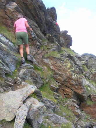 Rückweg zur Wildkopfscharte