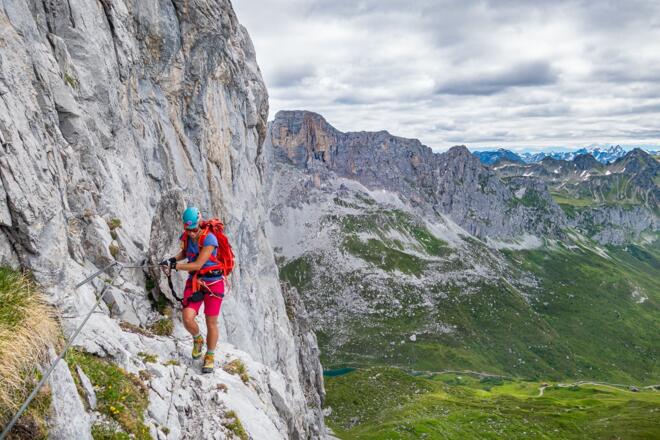 Zum Glück gibt es aber auch einige Stellen dazwischen, die weniger schwierig sind. Hier kann man gut neue Kräfte tanken.