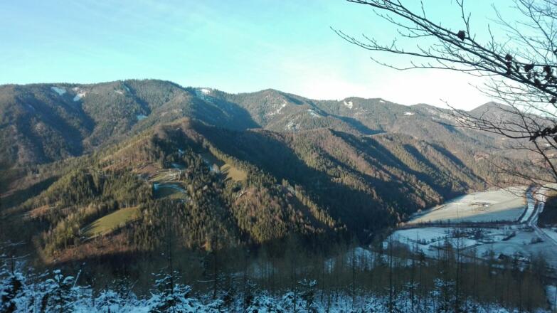 Ausblick beim Abstieg