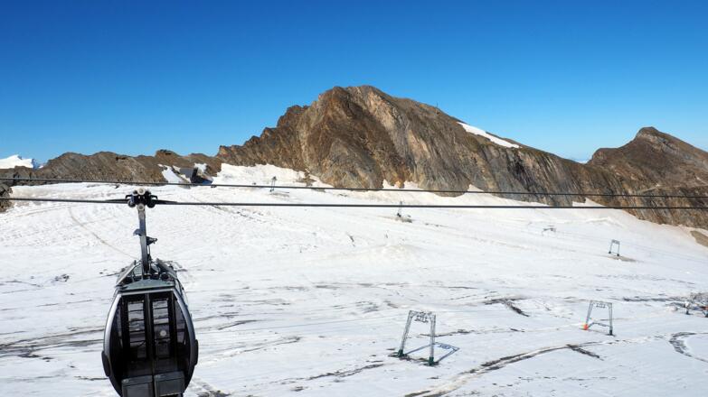 Bergstation Gletscherjet mit Maurerkogel+Gr.Schmiedinger