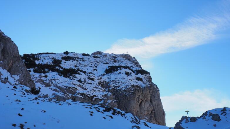 Roter Wand Sattel 1780 m mit Gipfelblick