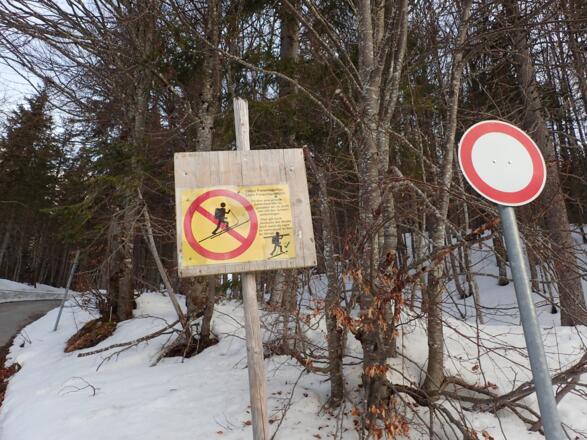 Skitragen ist angesagt, aber nur wenige Minuten!
