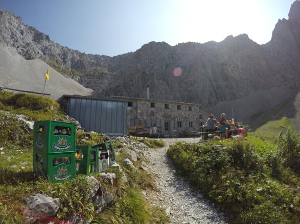 Blick zurück zur Dammkarhütte