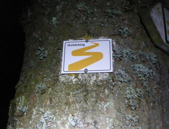 Goldsteig - Markierung