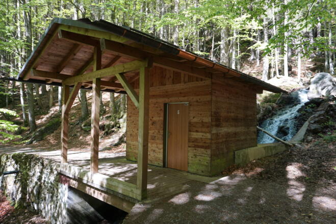 Brückenhäuschen über den Rechersöldenbach