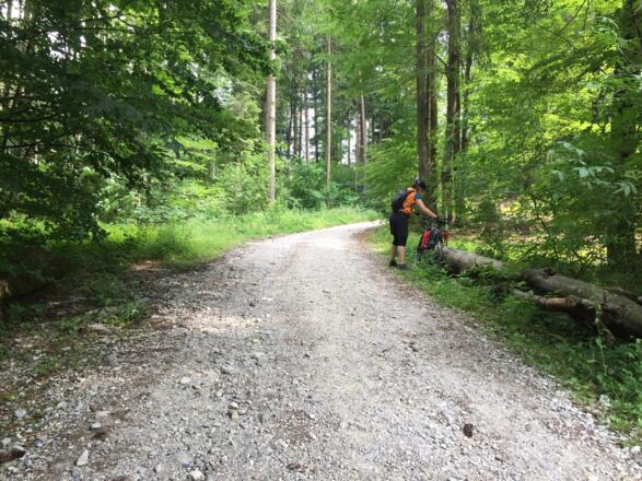 Grober Schotter hinter Geretsried