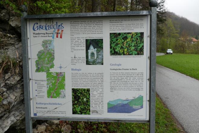Infotafel am alten Steinbruch