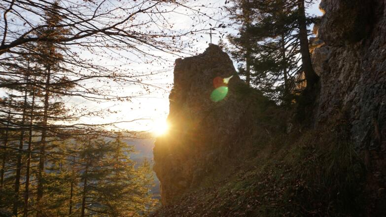 Ein Fels der drei Sennerinnen lässt sich gut ohne Sicherung erklimmen