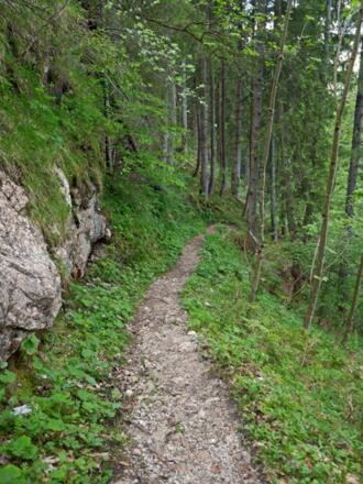 Abstieg zum Hintersee