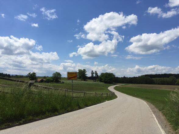 Straße Bernried - Bauerbach