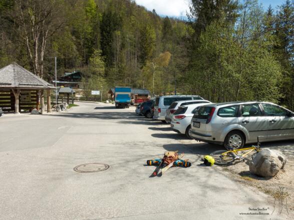 Am Parkplatz an der Wimbachbrücke ist auch eine Informationsstelle des Nationalparks.