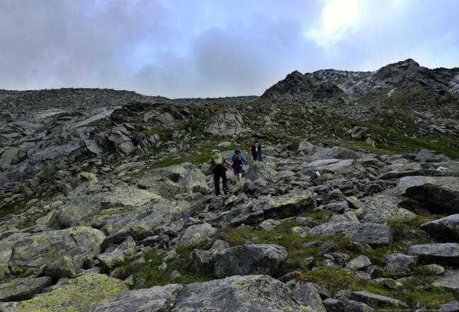 Aufstieg über die 'Gamsstalle' (2500m) zum Keilbachjoch - 02.08.2021