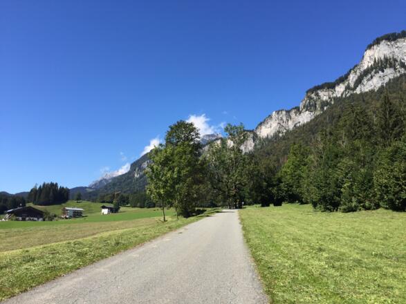 Anstieg Richtung Gasthaus Hinterkaiser