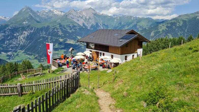 Hütte auf der Zunigalm