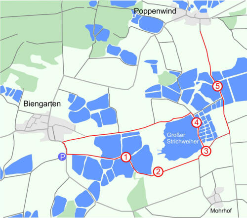 Beobachtungsplätze Vogelschutzgebiet Mohrhof