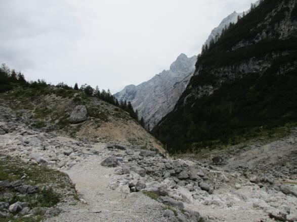 Endmoräne Nähe Reintalangerhütte