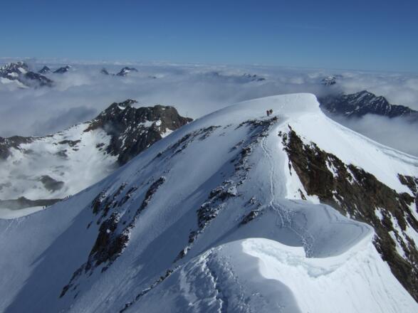 Blick zum Nordgipfel