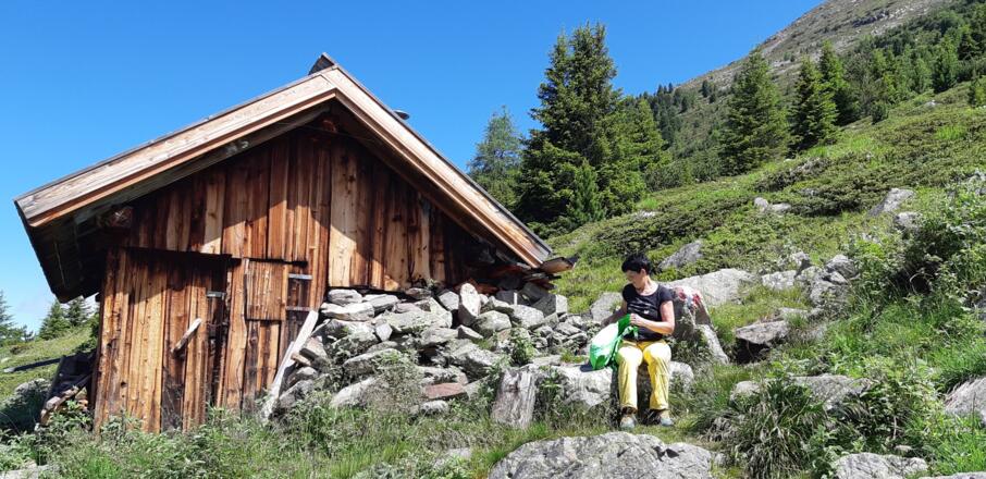 ... Obere Hemerachalm (nicht bewirtschaftet) auf ca. 2100 m.