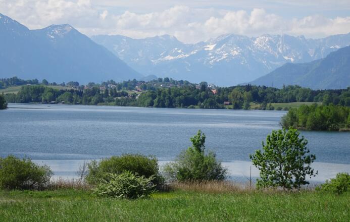 Riegsee vor Wettersteingebirge