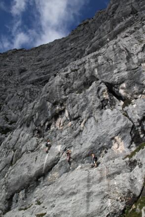 Im zentralen Teil des Hochthronsteigs