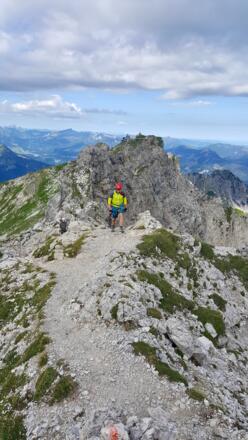 Unterwegs im Hindelanger Klettersteig
