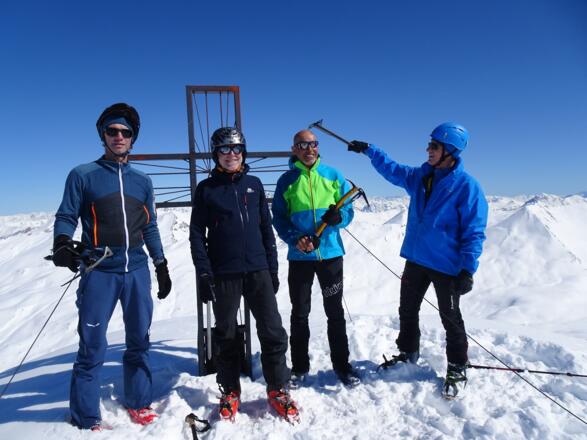 am Gipfel der Heidelbergerspitze