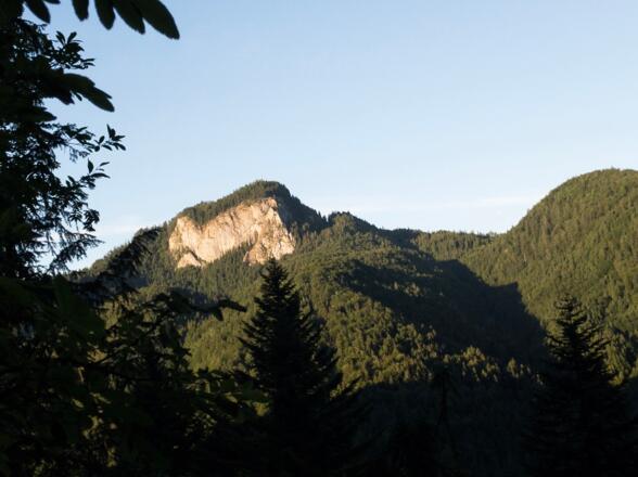 schöne Aussicht auf die andere Talseite