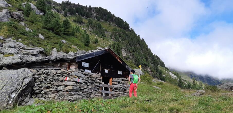 Die Gwannschafalm auf 1966 m.