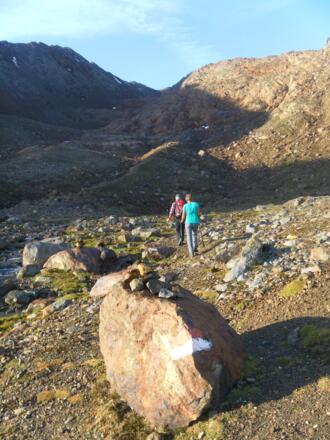 Zustieg zur Steilstufe ins obere Kar