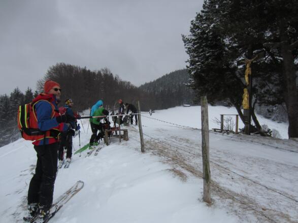 das Marterl auf der Fia im Winter