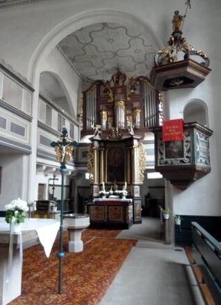 Ev. Kirche Prichsenstadt Innenansicht